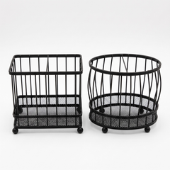 EMAY Black Wire Utensil & Cutlery Rack for Kitchen