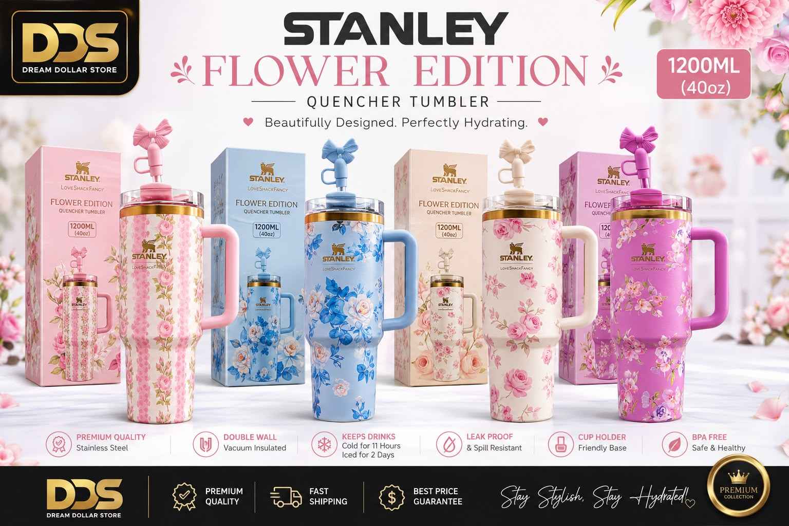 Stanley Flower Addition 40Oz Gift Box With Stopper