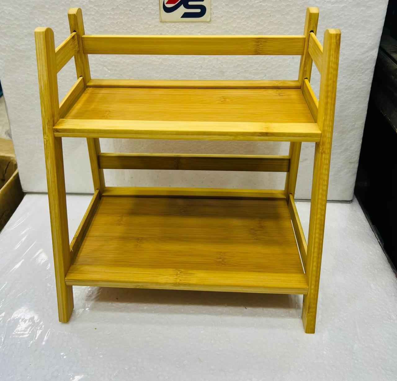 Bamboo Wooden Bottles Rack For Kitchen And Multipurpose Use