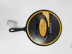 Cast Iron Tawa 12" Pre-Seasoned No Chemical Coating Naturally Adds Iron To Food