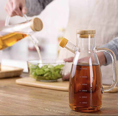 Premium Crystal Glass Material Oil Jug 1Litre Capacity