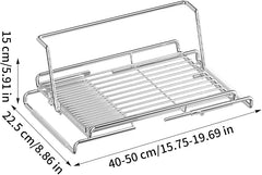 Over Sink Dish Drying Rack Expandable Stainless Steel Dish Holder
