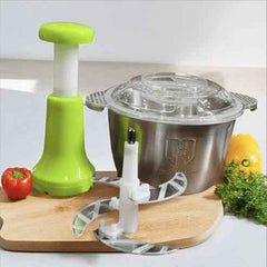 Steel Manual Push Chopper For Vegetables