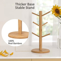 Bamboo Mug Tree Stand