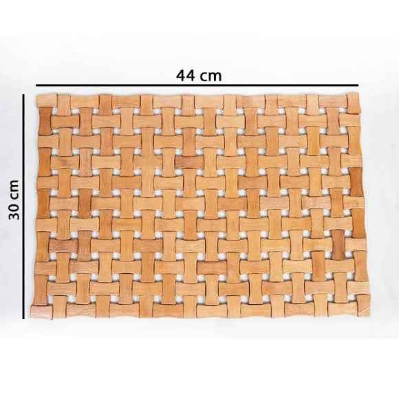 Woodlux Wooden Placemat Dining Table Mat – 33×44 cm