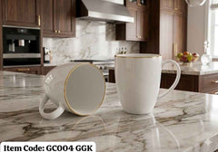 Gold Rim Mug Duo