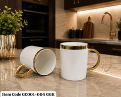 Bold Gold Rim & Handle Mug