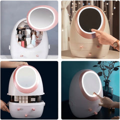 LED Touch-Light Makeup Organizer