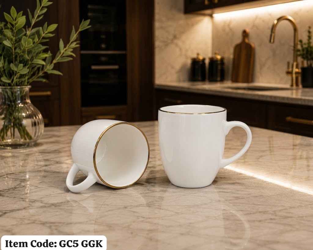 Classic Gold Rim Mug