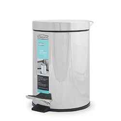 Homeatic Round Pedal Bin (Mirror Steel)