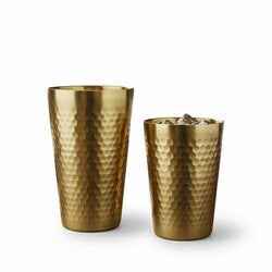 Hammered Gold Tumbler Set (Studio Shot)