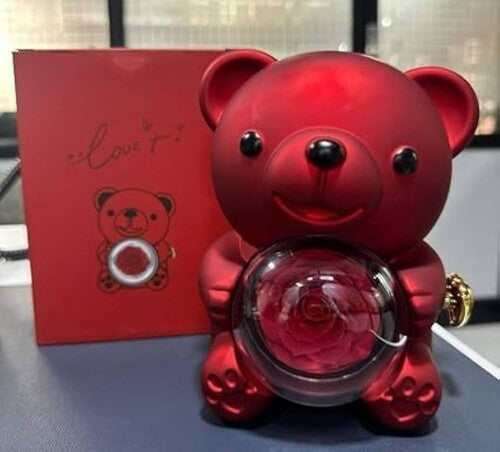 Teddy Rose Bear Gift (Red)