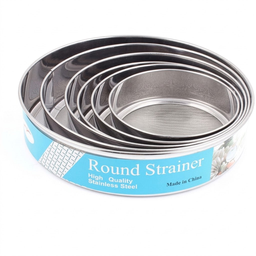 Stainless Steel Round Strainer Set 6 pcs