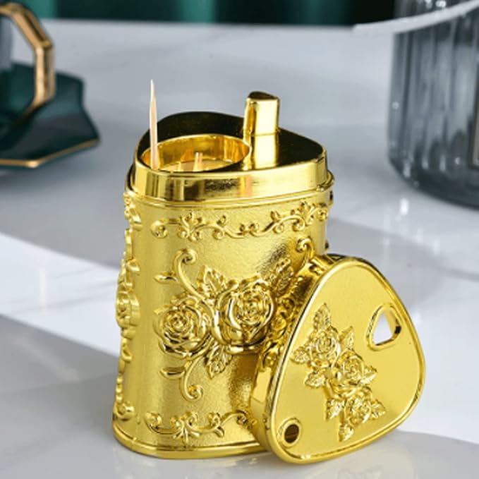 Vintage Design Toothpick holder (Golden)