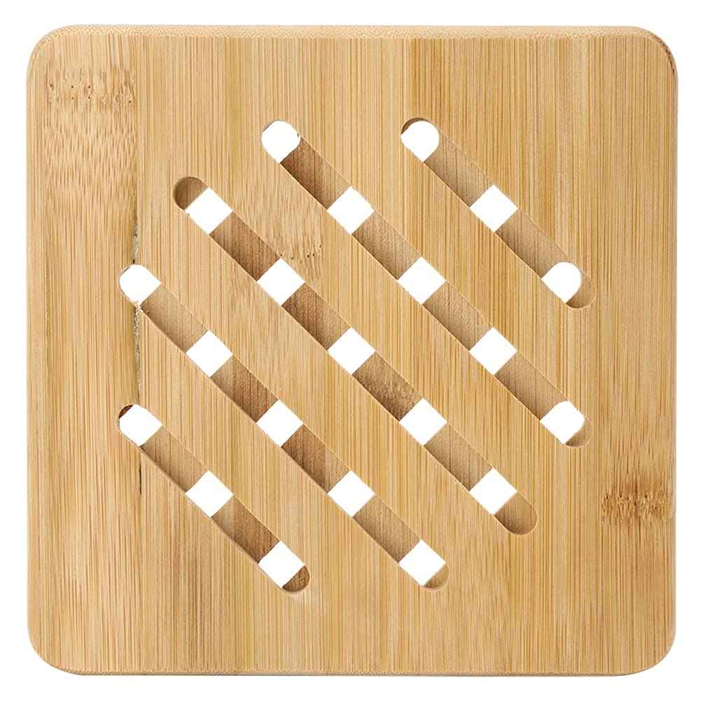 Bamboo Diagonal-Slat Trivet / Coaster