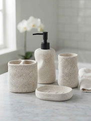 Speckled Stone Bathroom Accessory Set