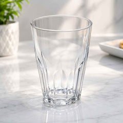 Diamond Cut Clear Tumbler