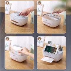 ECOCO Tissue Box Holder with Storage Container