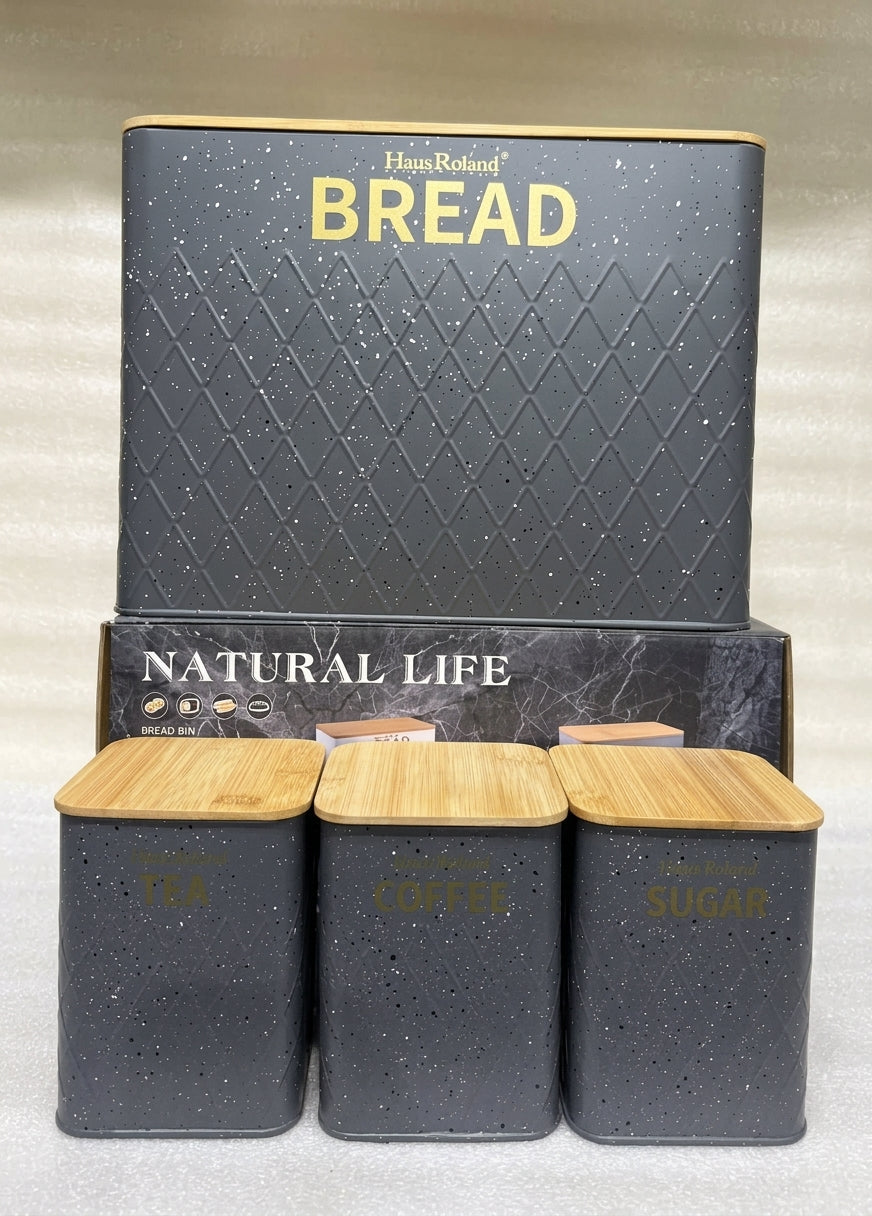 Natural Life Diamond Bread Bin Set