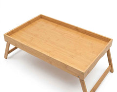 Wooden Foldable Bed Tray with Handles for Breakfast & Laptop Use