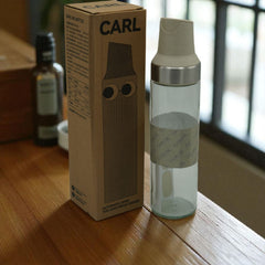 Glass Carl Oil Bottle 500 ML Fliptop