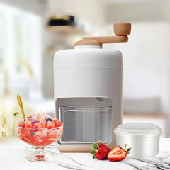 Manual Ice Crusher & Ice Shaver Machine | Portable Hand Crank Snow Cone Maker