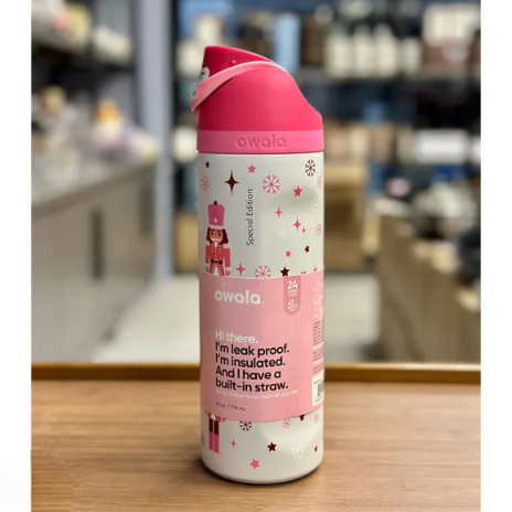 Owala FreeSip Water Bottle 24oz – Nut Cracker