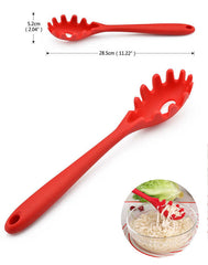 Silicone Spaghetti Spoon Noodle Fork Server Heat Resistant Kitchen Cooking Tool