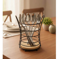Stainless Steel Upright Utensil Crock & Spoon Stand