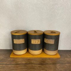 Tea Coffee Sugar Jar  set 2
