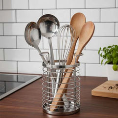 Wall Mounted Stainless Steel Utensil Holder