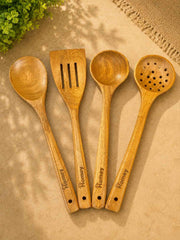 Wooden Kitchen Utensil Set (4 Pcs)