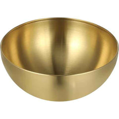 Brushed Gold Metal Serving Bowl