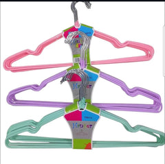Multi-Color Plastic Clothes Hangers (Set of 10)
