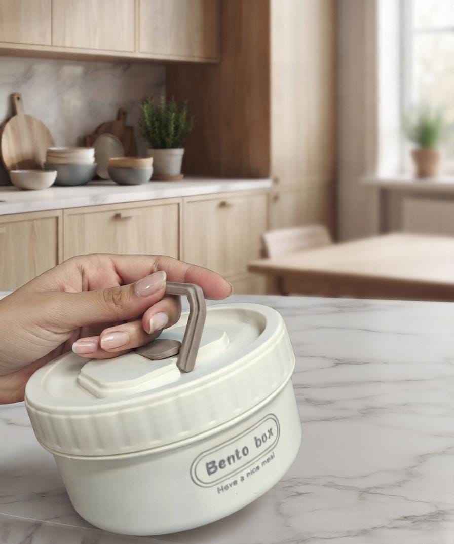 Insulated Stainless Steel Bento Box with Lid