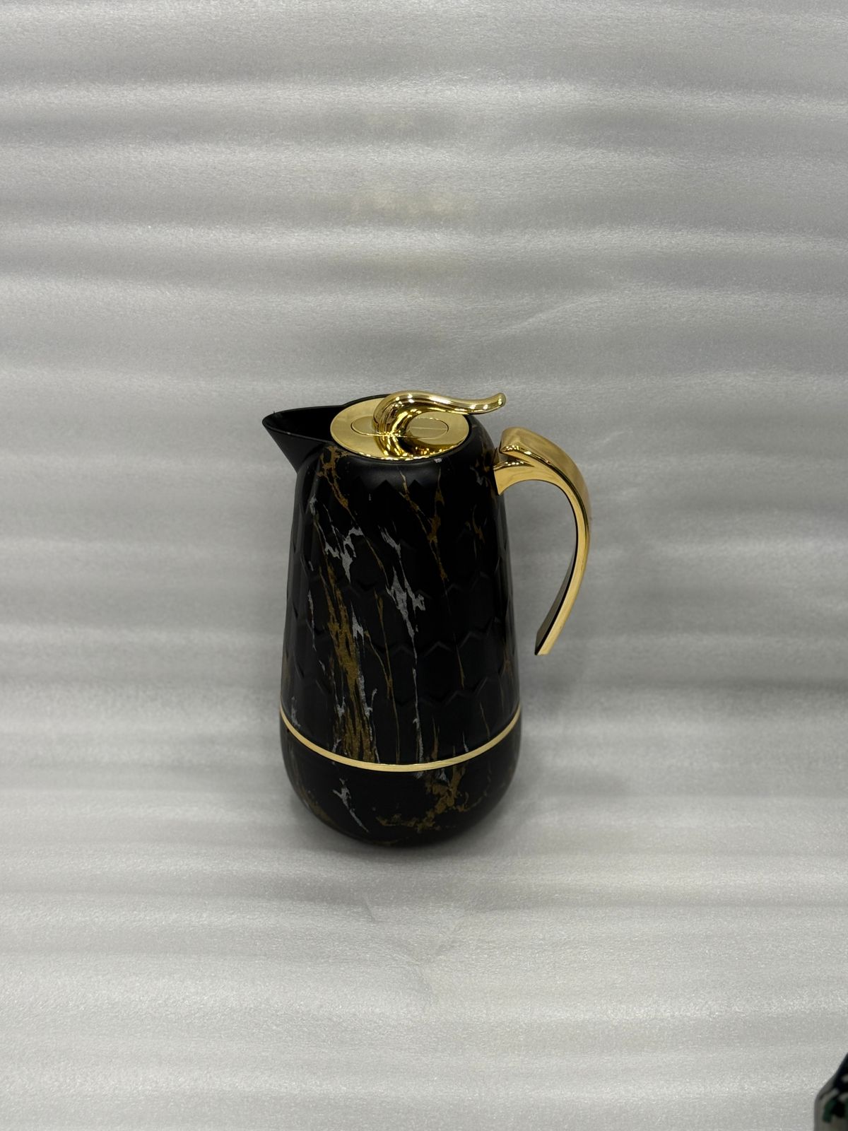 Premium Black Marble Finish Thermal Flask Jug