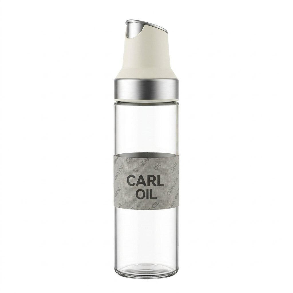 Glass Carl Oil Bottle 500 ML Fliptop