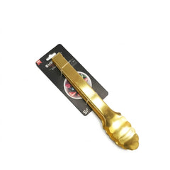 Elegant Gold-Plated Stainless Steel Serving Tongs – Multi-Use Metal Utensil for Buffet & Pastries