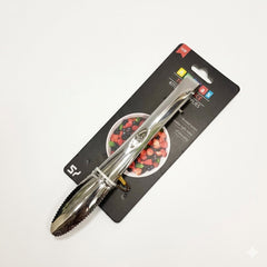 Stainless Steel Salad & Pasta Tongs with Silicone Tips | Non-Scratch Cooking & Serving Tong | Heavy Duty Food Server