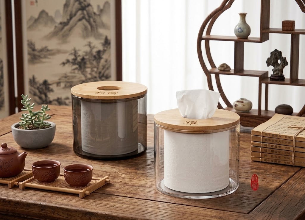 Bamboo Lid Glass Storage Jars