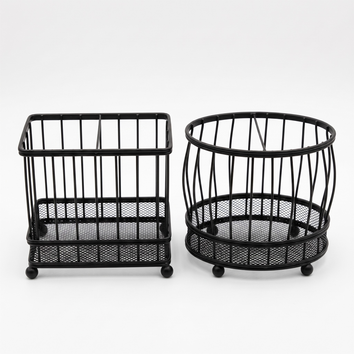 EMAY Black Wire Utensil & Cutlery Rack for Kitchen