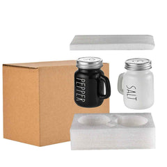 Fancy Deisgn Premium Salt And Pepper Shakers Glass Material