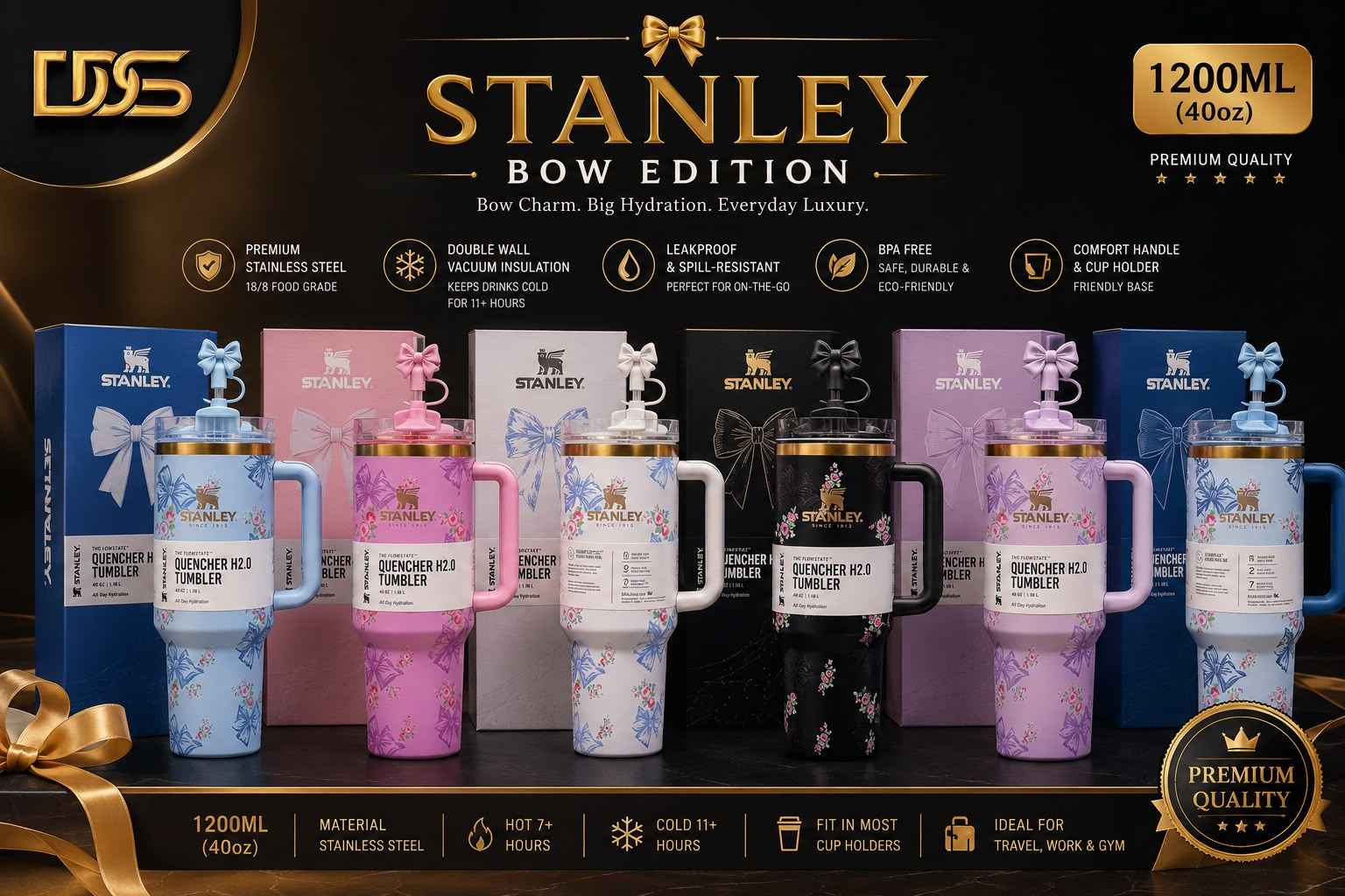 Stanley Bow Edition 40oz Premium With Gift Box And Stopper