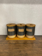 Tea Coffee Sugar Jar  set 2
