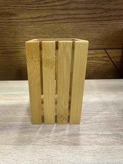 Premium Babmboo Wood Washable Spoon Holder