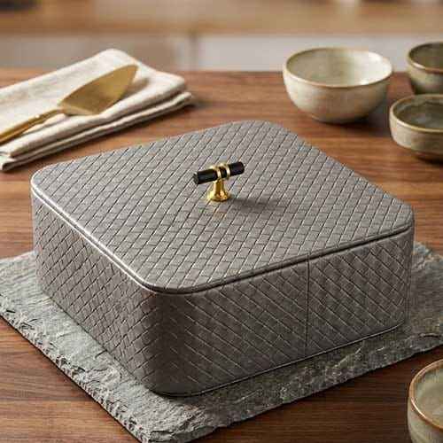 Traditional Leather Roti Chapati Hotpot Square
