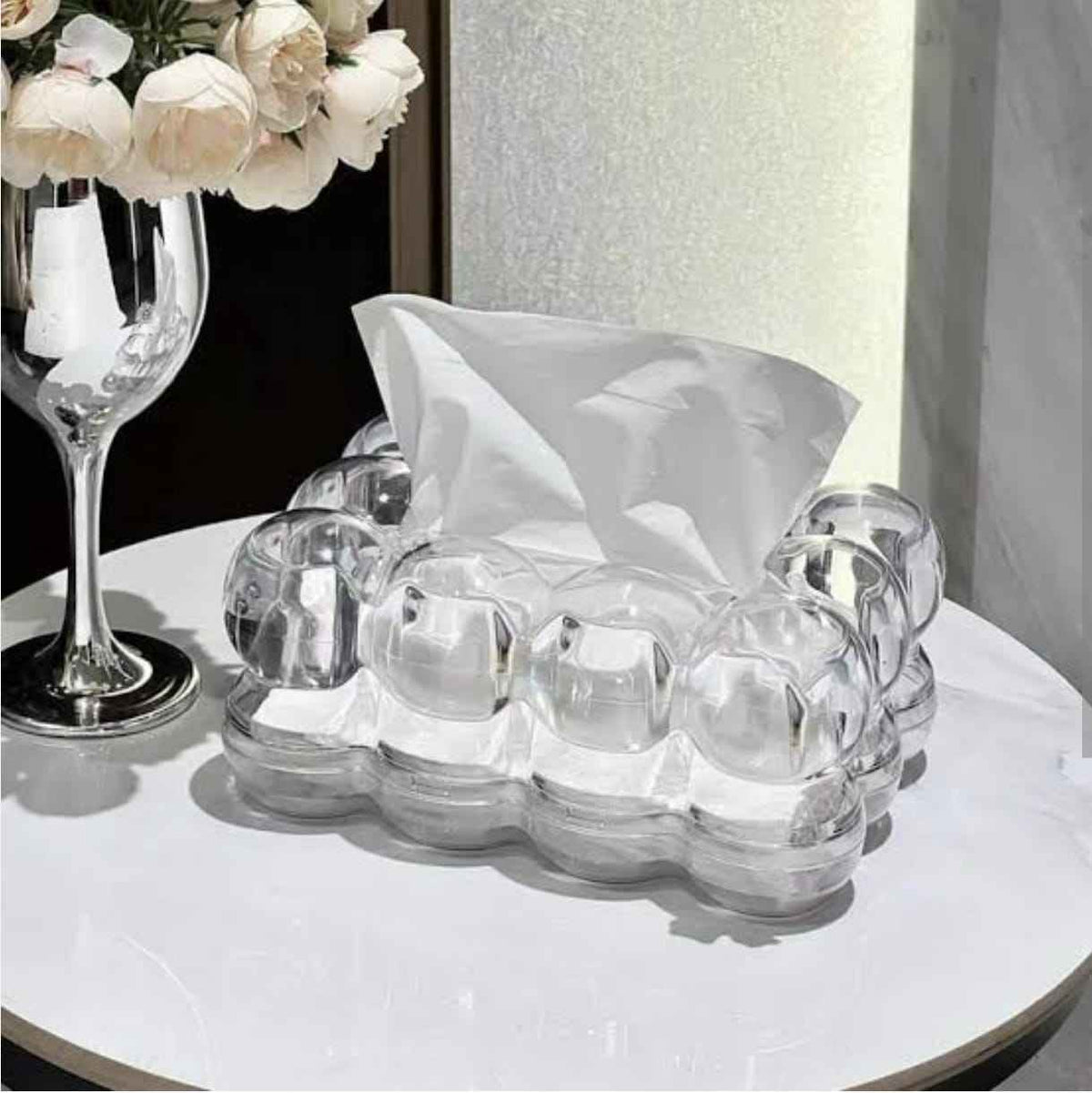 Acrylic Transparent Premium Bubbe Tissue box