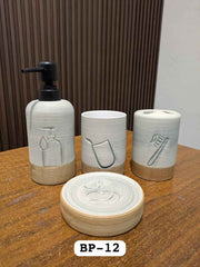 4pcs Ceramic Premium Bathroom Accessories Set