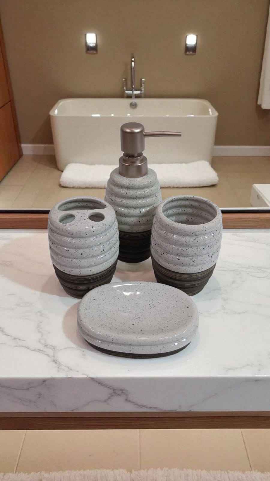 Ceramic 4pcs Bathroom Set
