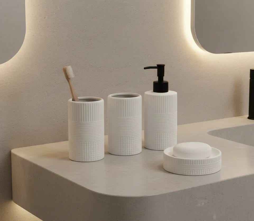 Ceramic 4pcs Bathroom Set